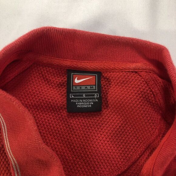 Nike Ohio State Polo Shirt Men's L Red Vintage Team Apparel Embroidered - Picture 5 of 12